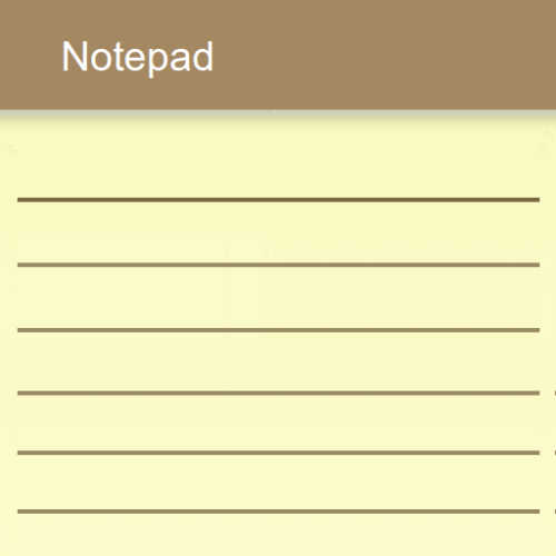 Notepad – simple notes